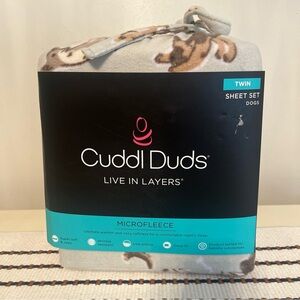 Cuddl Duds Microfleece Sheet Set with Dog Pattern Twin Set